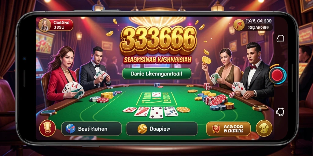 Tampilan gameplay yang mendebarkan dalam kasino online 333666.