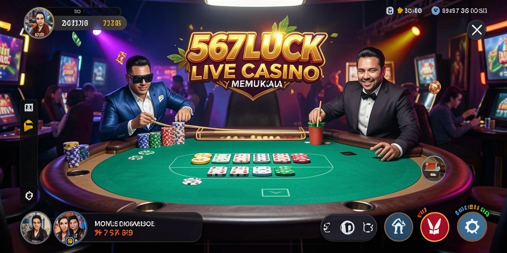 Tangkapan layar gameplay Live Casino yang mendebarkan di 567LUCK.