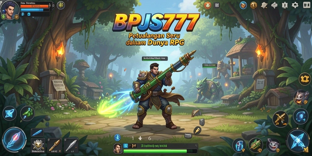 Tampilan gameplay seru di BPJS777 dengan grafik RPG yang memukau.