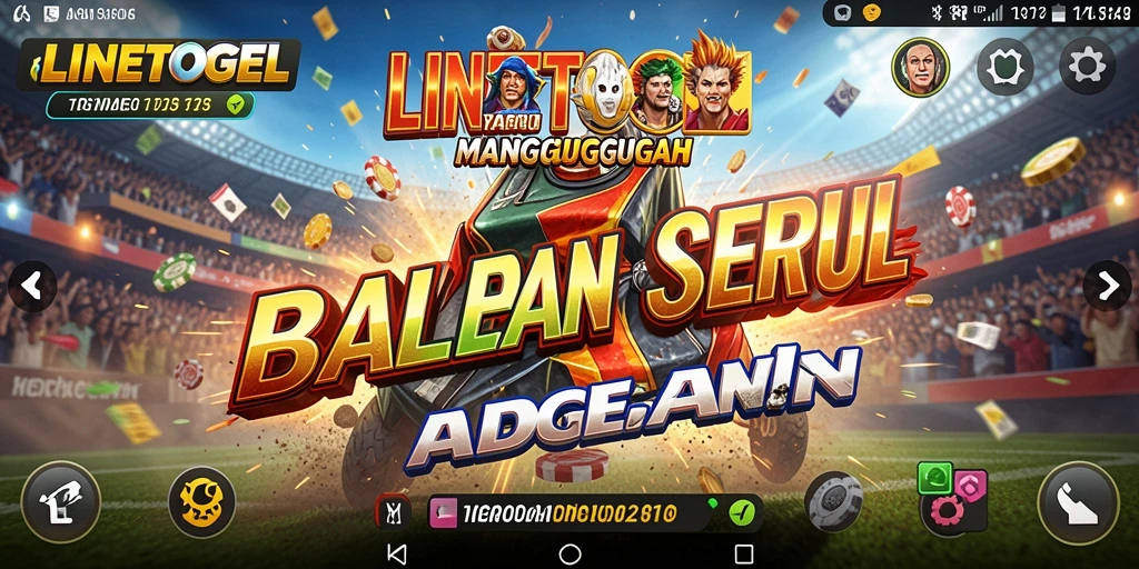 Tampilan mengesankan dari gameplay balapan seru LINETOGEL.