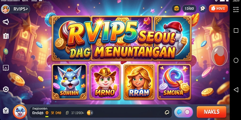 Screenshot gameplay RVIP5 yang menampilkan serunya permainan slot.