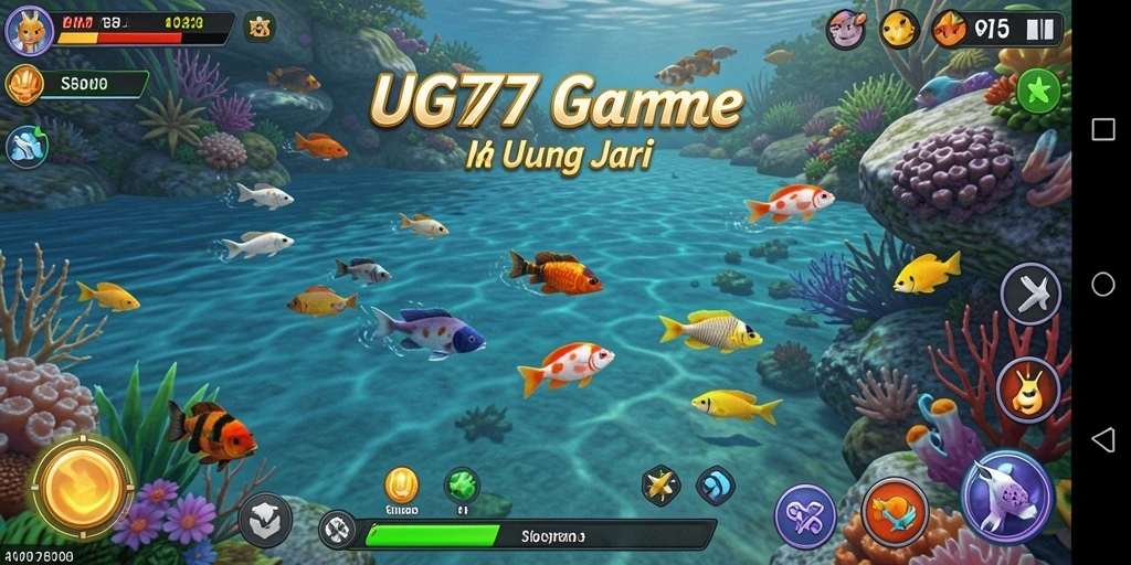 Gameplay UG777 yang seru saat memancing di laut.