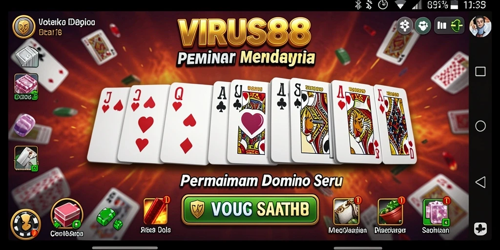 Tampilan gameplay seru dan interaktif dari VIRUS88.